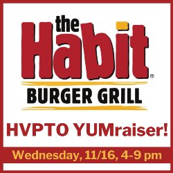 HVPTO YUMraiser at The Habit in HB 11/16; 4-9 PM